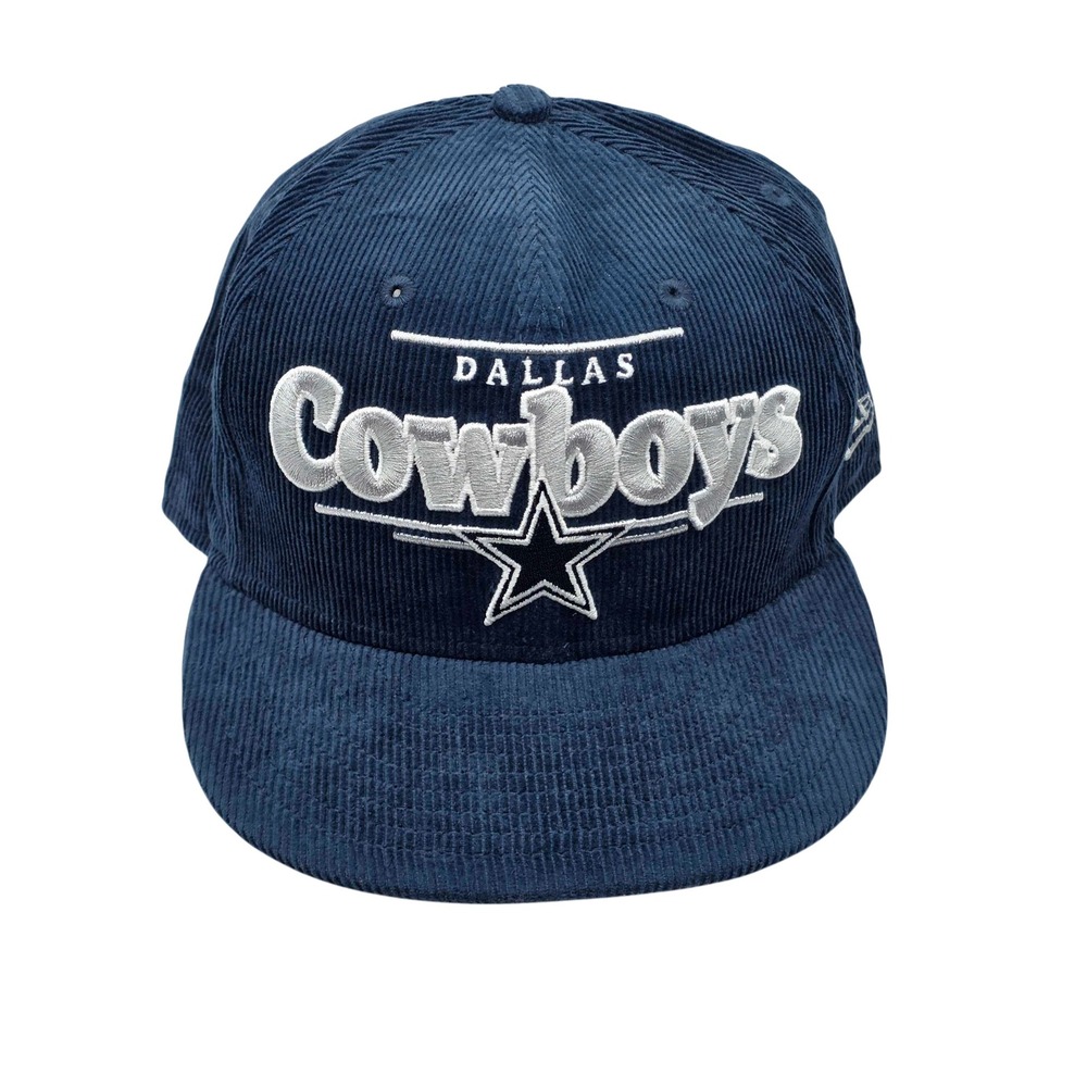 New Era 9FIFTY Dallas Cowboys NFL Wordmark Corduroy Snapback Hat Cap Navy NWT